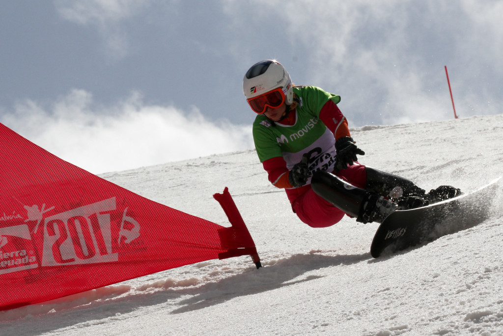 Ekaterian Tudegesheva (RUS) -Sierra Nevada 2017 FIS Snowboard World Championships - PGS