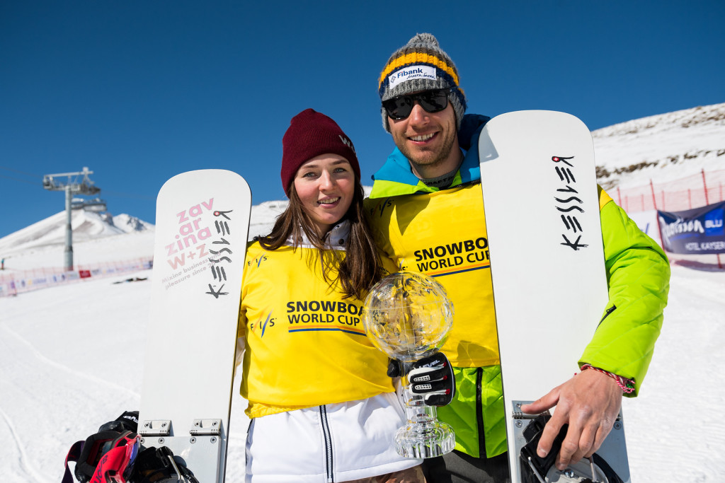 FIS Snowboard World Cup - Kayseri TUR - PGS -ZAVARZINA Alena RUS and YANKOV Radoslav BUL © Miha Matavz/FIS